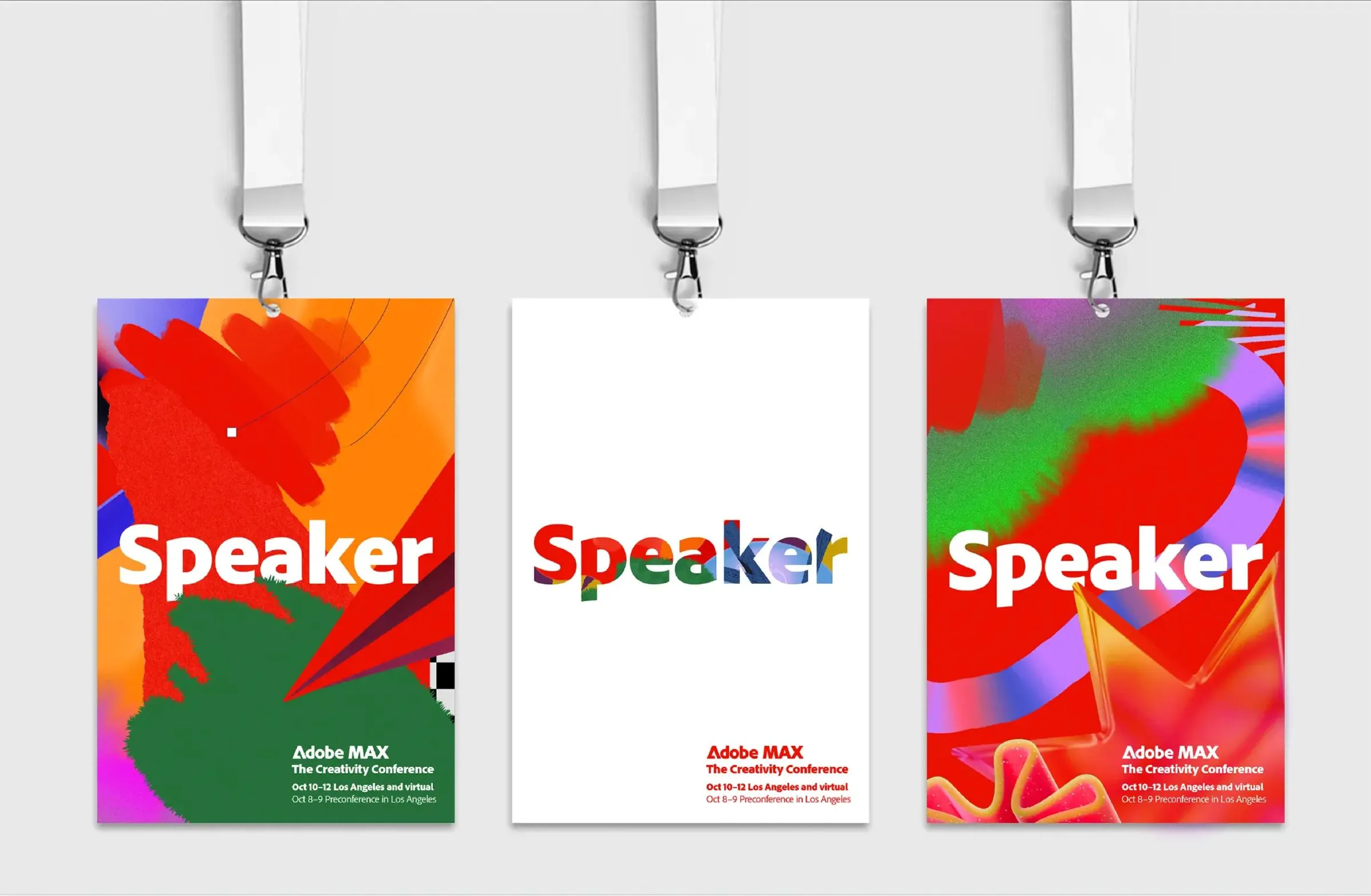 Speaker lanyard badges