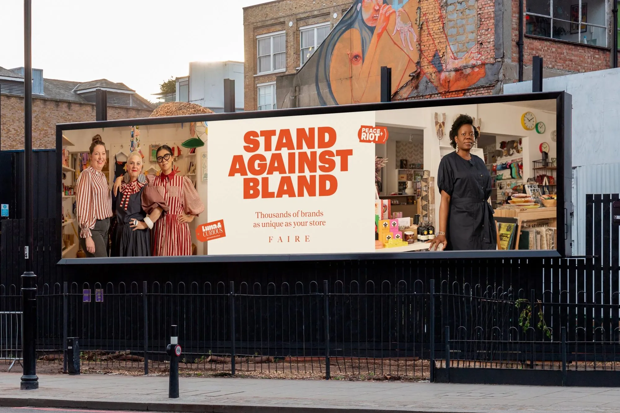 Faire — Stand Against Bland billboard